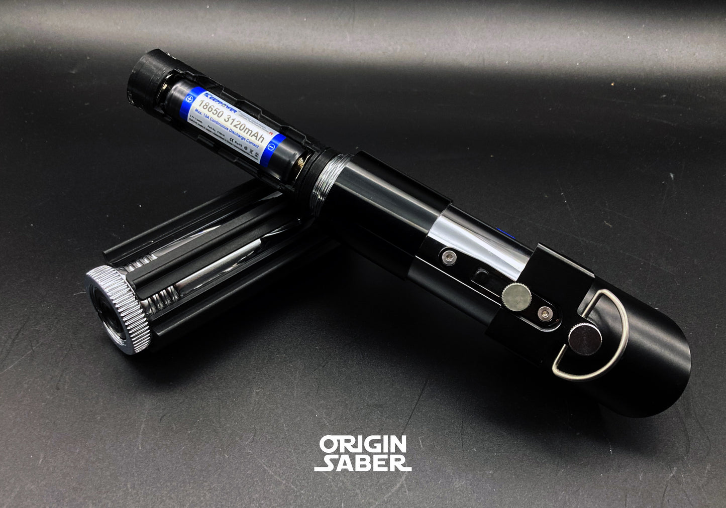 Installed Vader saber with CFX